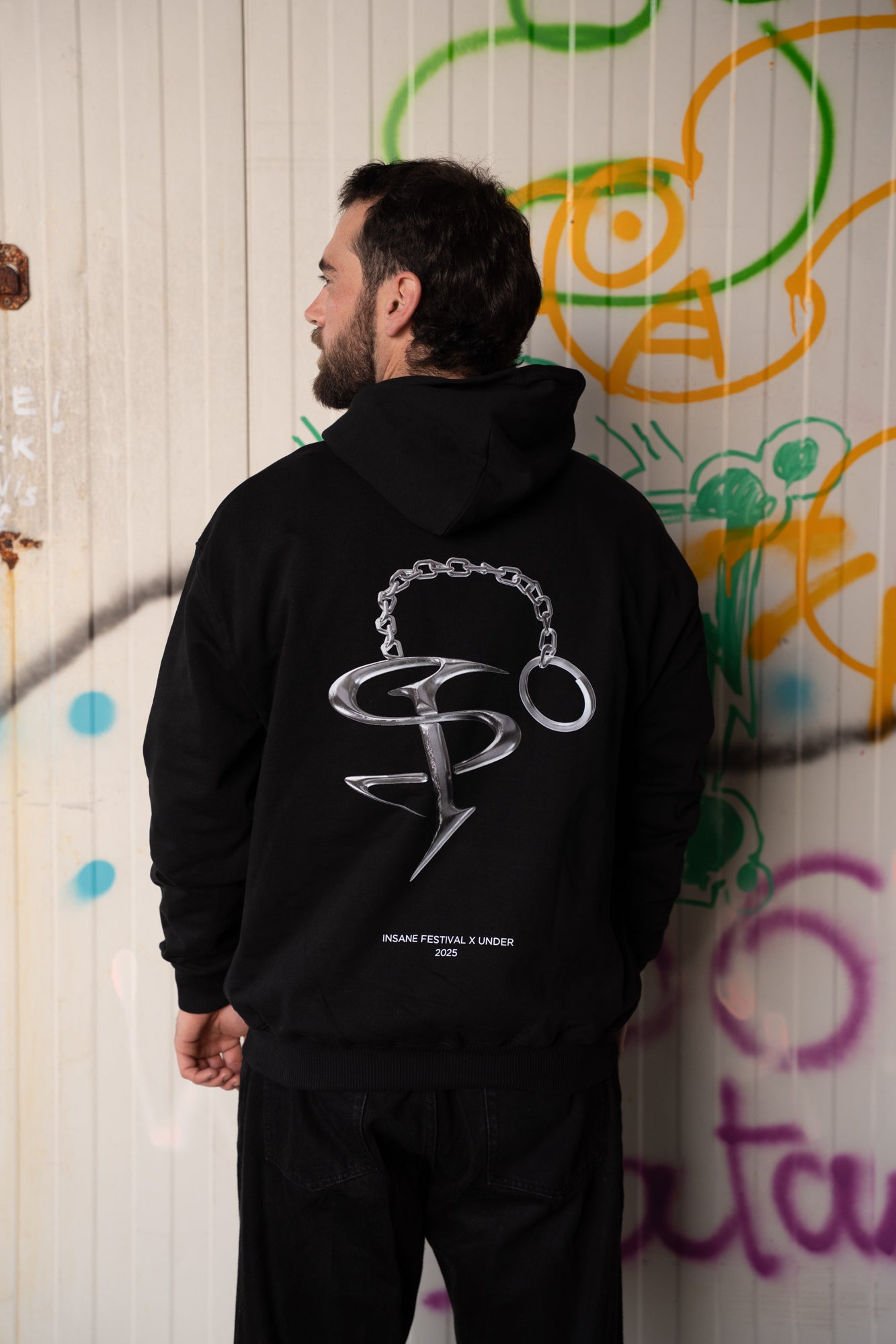 Hoodie "Chrome Chain" Black