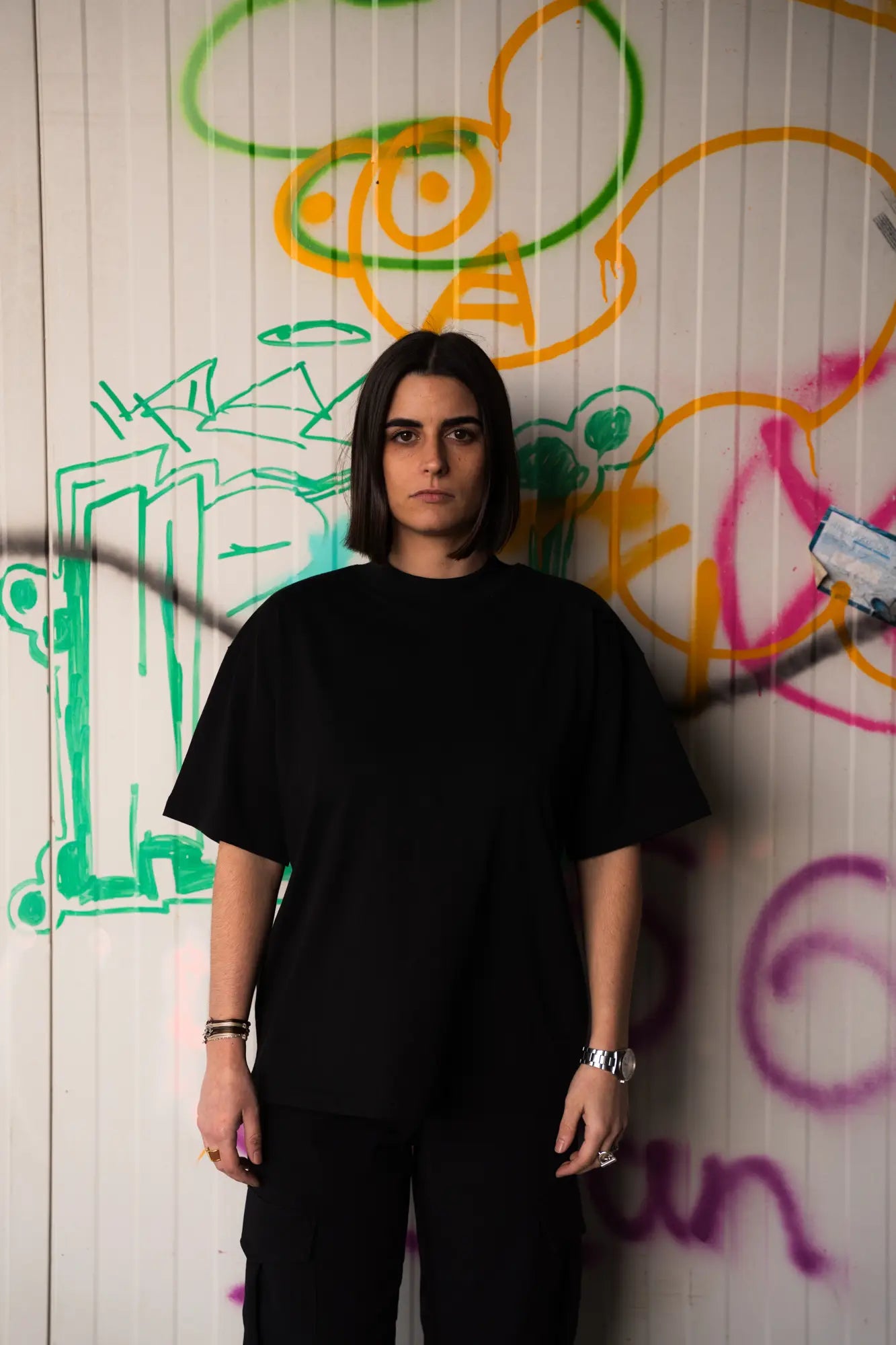 T-shirt Oversize "Soft Insanity" Black