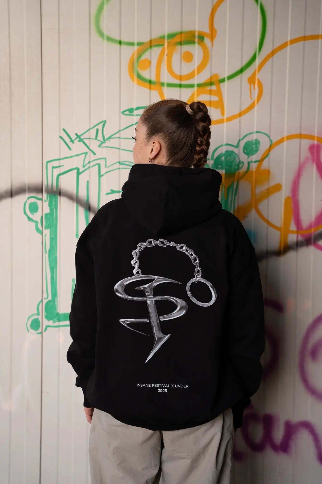 Hoodie "Chrome Chain" Black