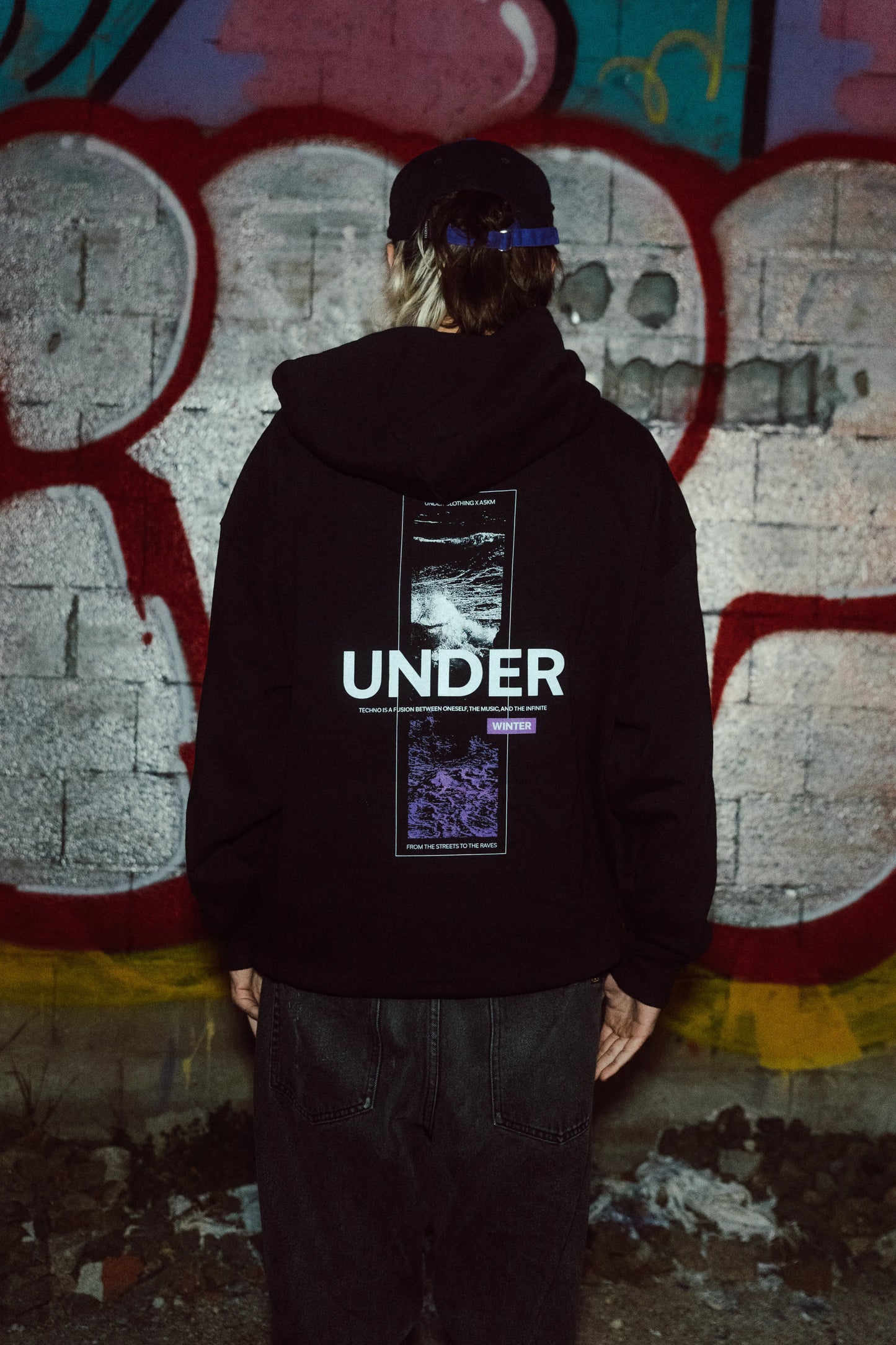 Hoodie "UNDER x A5KM" Black