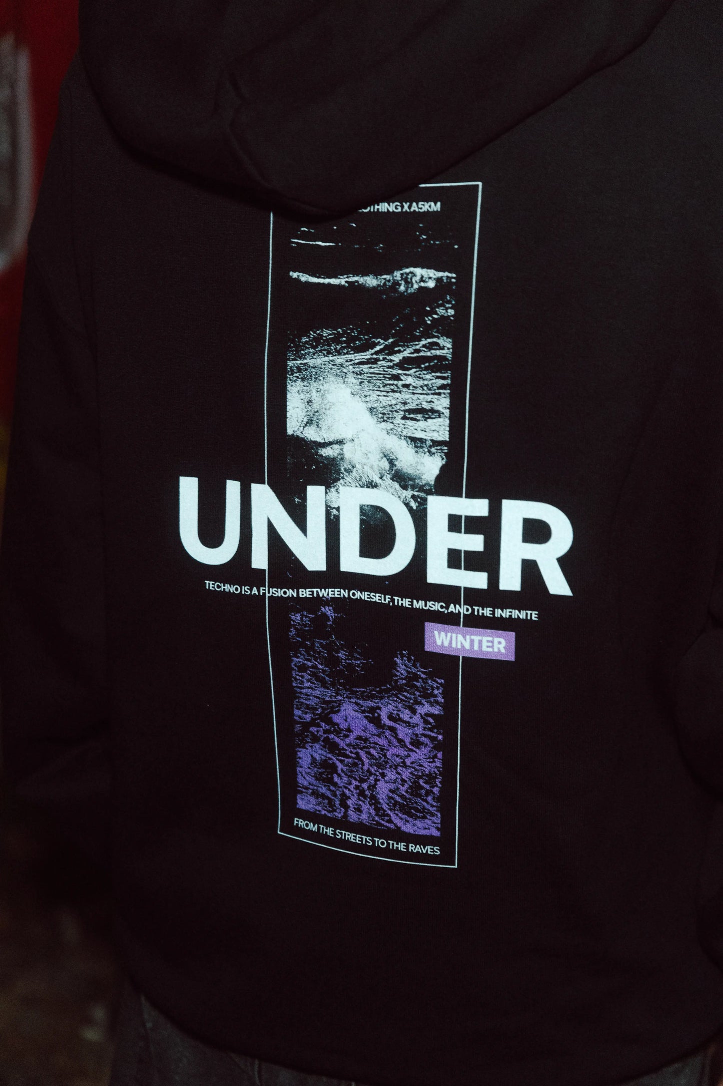 Hoodie "UNDER x A5KM" Black