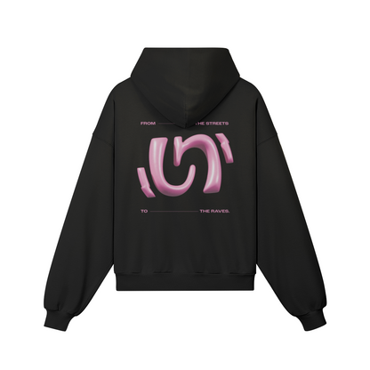 Hoodie "BUBBLE GUM" Black