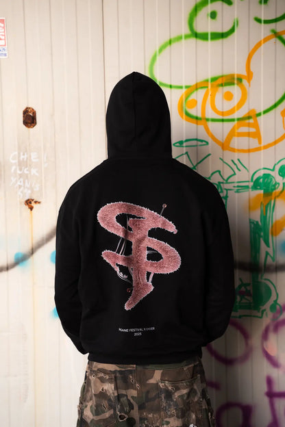 Hoodie "Soft Insanity" Black - Insane Festival x UNDER